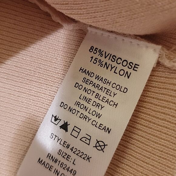 NWT Milk &Honey Beige /white Button Up Tank Top Sz L - Picture 9 of 9